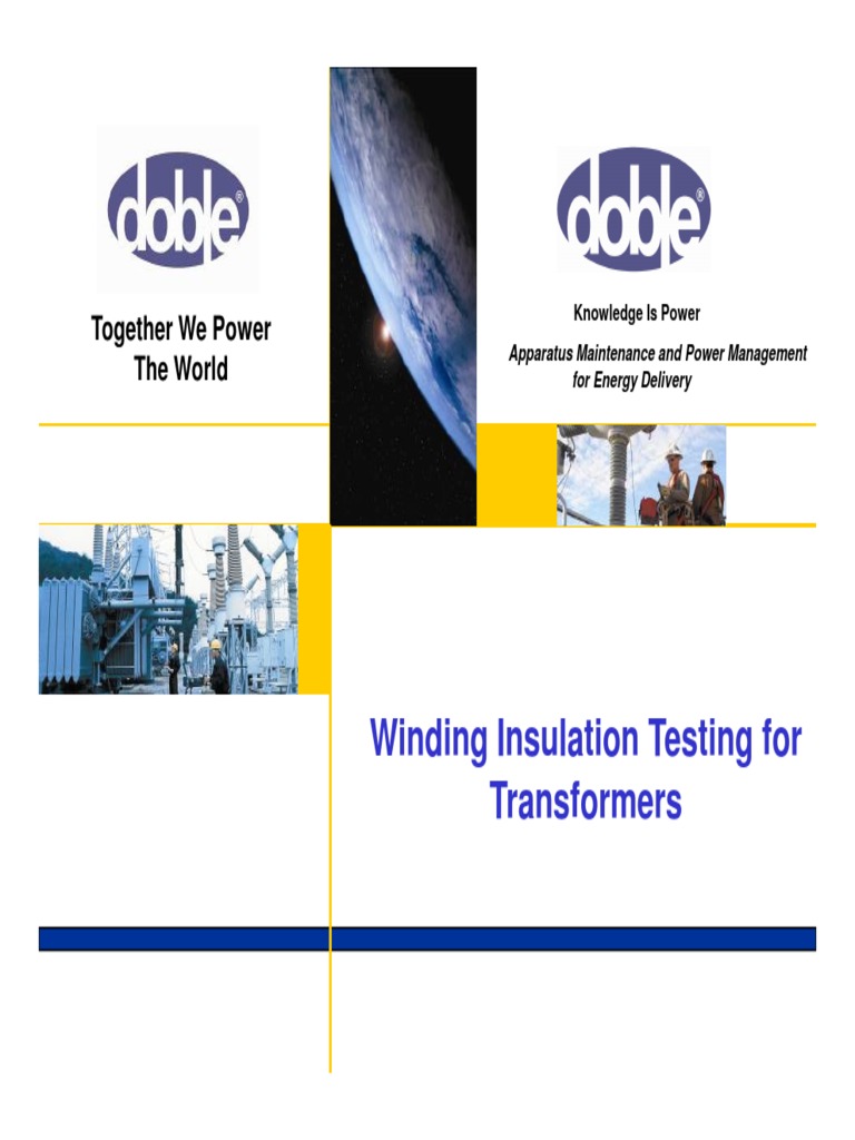 Transformer Winding Insulation Testing | PDF | Transformer | Insulator ...