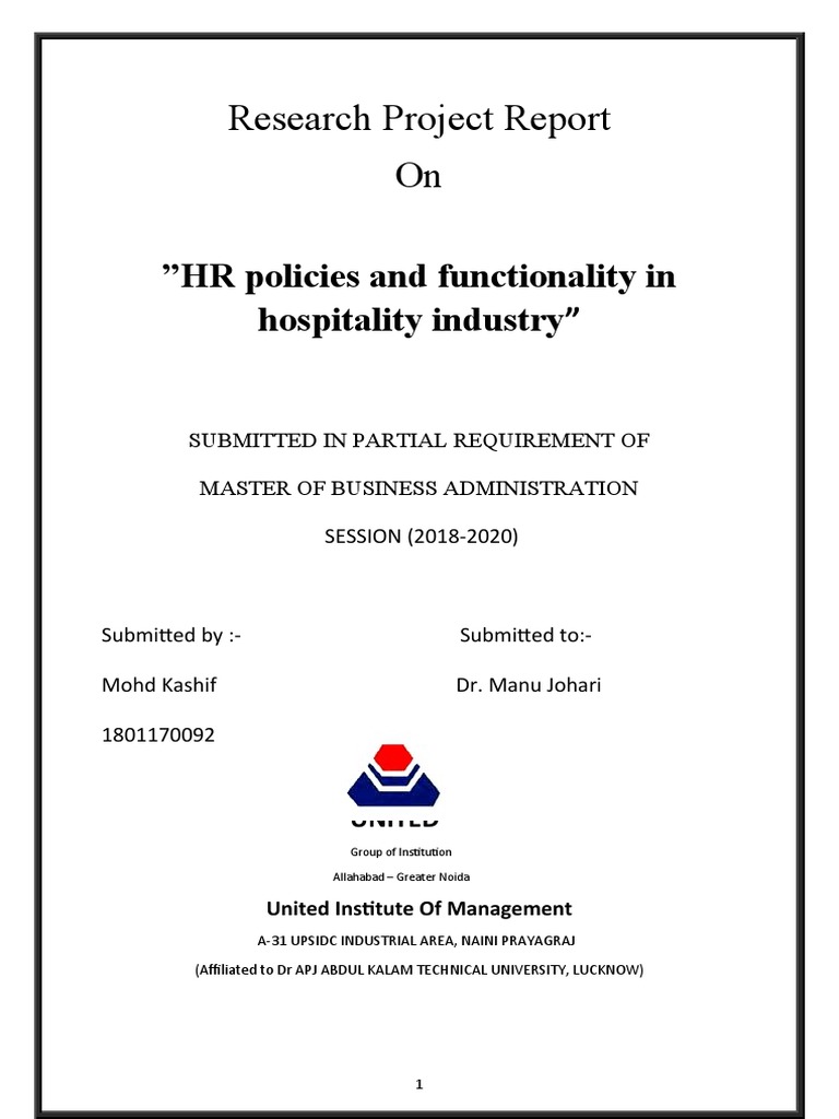 RPR Kashif | PDF | Quantitative Research | Scientific Method