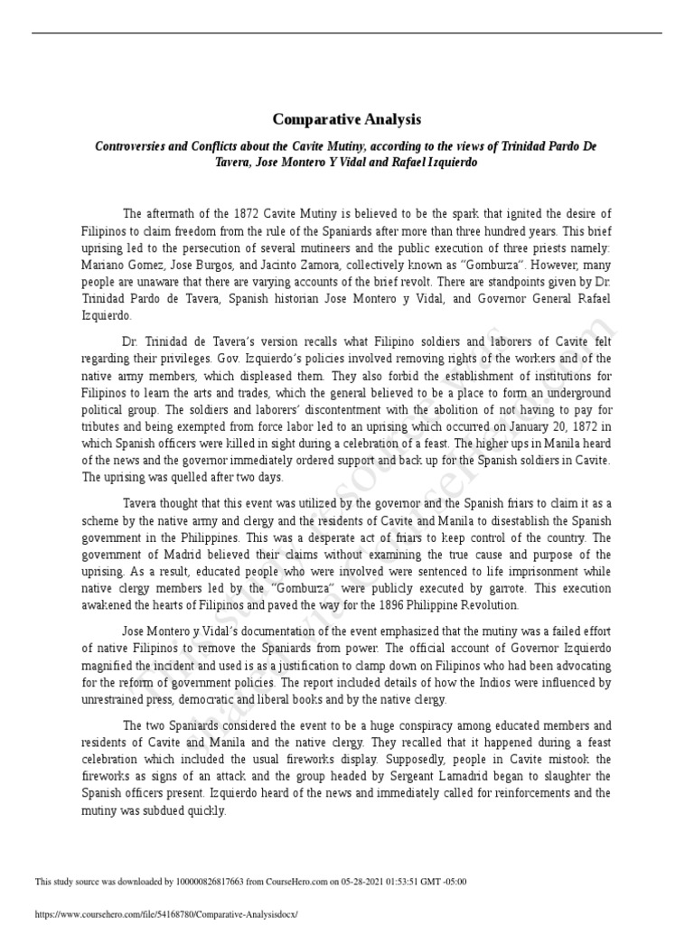 This Study Resource Was: Comparative Analysis | PDF | Violence | Unrest