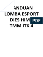 Panduan Lomba E-Sport Dies Hima TMM Itk