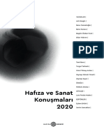 Hafıza Ve Sanat Konuşmaları 2020