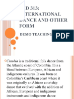 PED 313: International Dance and Other Form: Demo Teaching