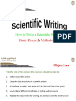 Lecture 10 - Scientific Writing