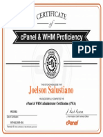 Certification CPanel & WHM Administrator Certification CWA Joelson