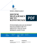 Modul Sistem Manajemen Mutu Konstruksi (TM3)