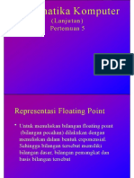 Materi 3-Lanjutan Arithmatika Floating Point