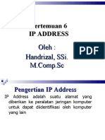 Pertemuan 6 IP Address