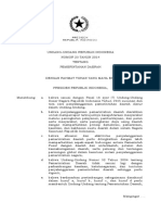 Undang Undang No. 23 Tahun 2014 - Pemerintahan Daerah