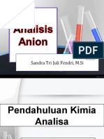 Pendahuluan Dan Analisis Anion