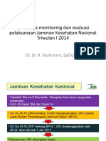 Rev Lokakarya Monitoring Dan Evaluasi Pelaksanaan Jaminan Kesehatan Nasional