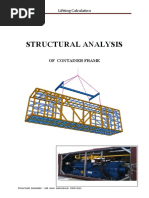 Structural Analysis: of Container Frame