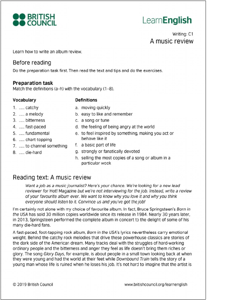 A Music Review | PDF