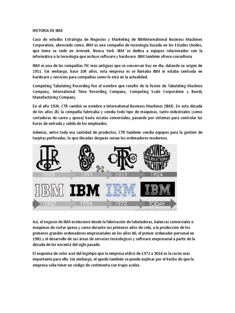 Evolución y Estrategia de IBM | PDF | Ibm | Lenovo