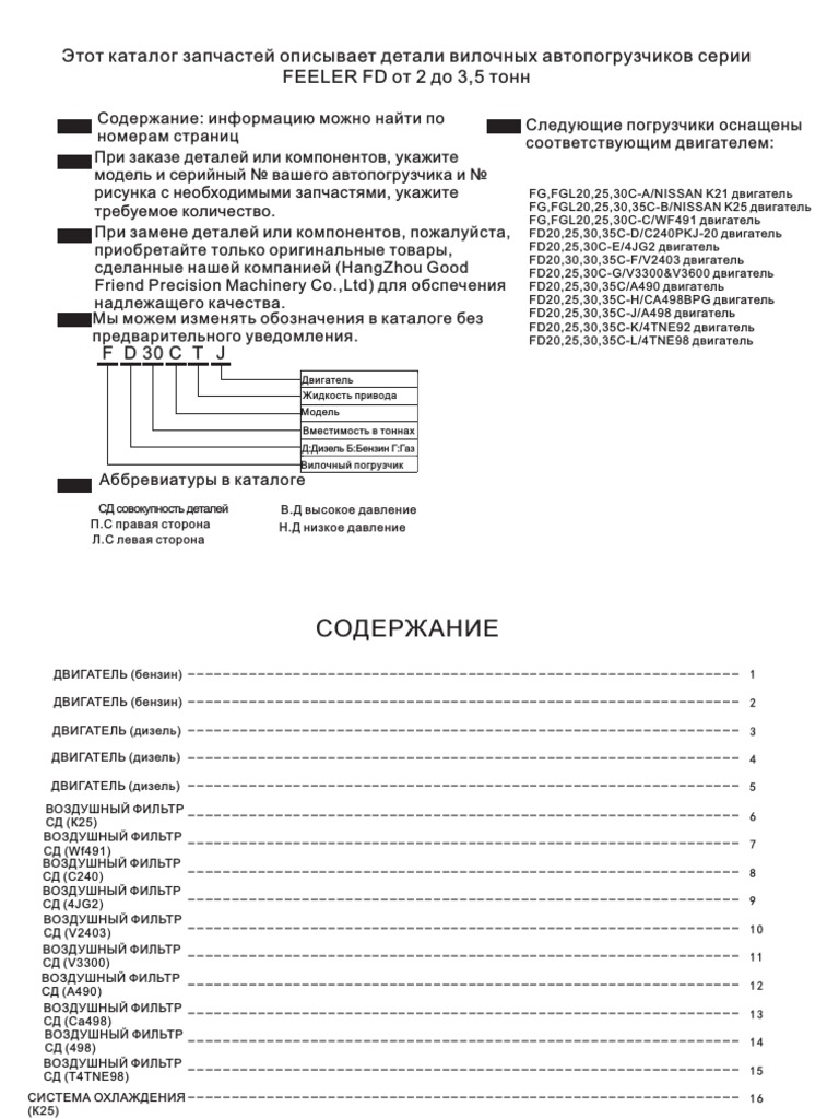 Parts Fd20 Fd35 | PDF