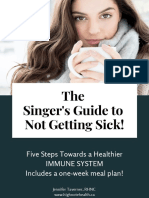 The Singer's Guide To Not Getting Sick!
