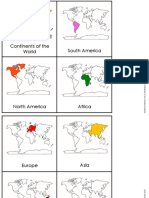 Continents of The World Montessori Nature