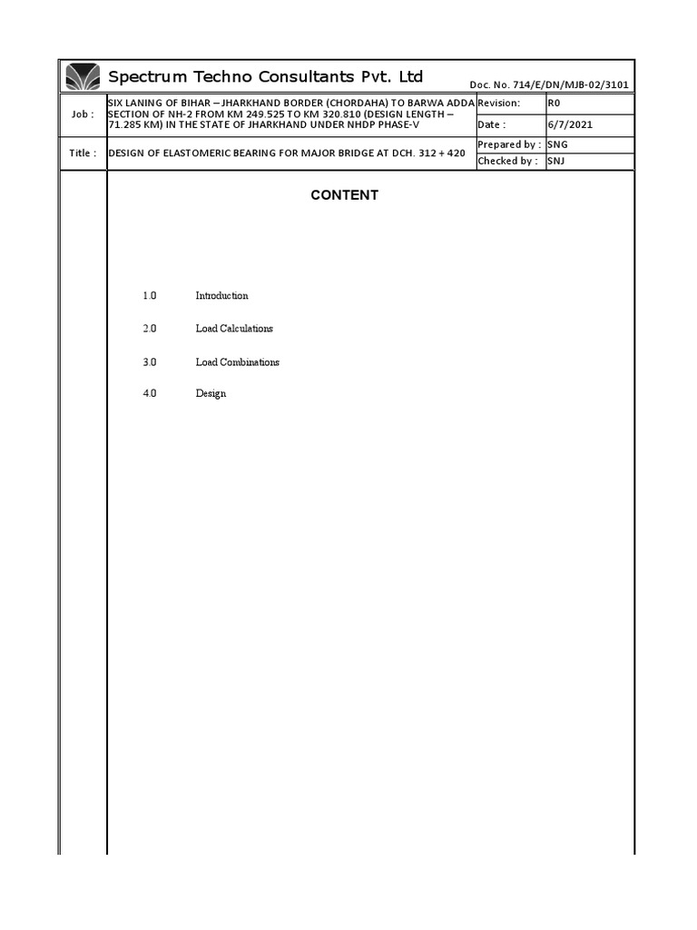 Elastomeric Bearing PDF Bearing (Mechanical) Civil Engineering