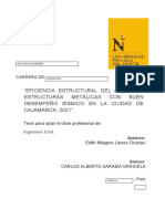 Eficiencia estructural acero Cajamarca