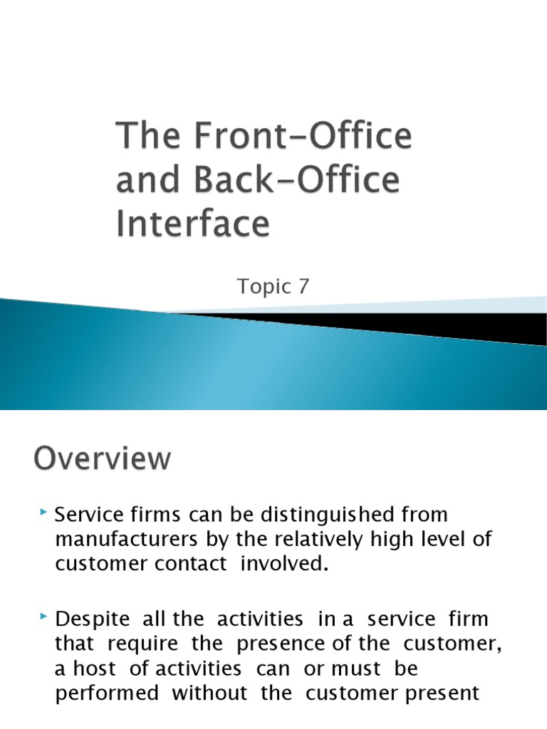 7 Back Office Design | PDF | Employment | Marketing