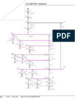 OLV1 Load Flow Analysis one-line diagram