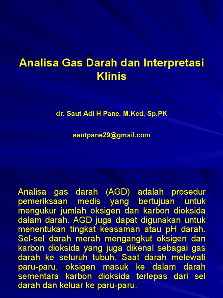KP12 Analisa Gas Darah Dan Interpretasi Klinis PDF