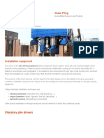 Installation Equipment - ArcelorMittal - Sheet Piling