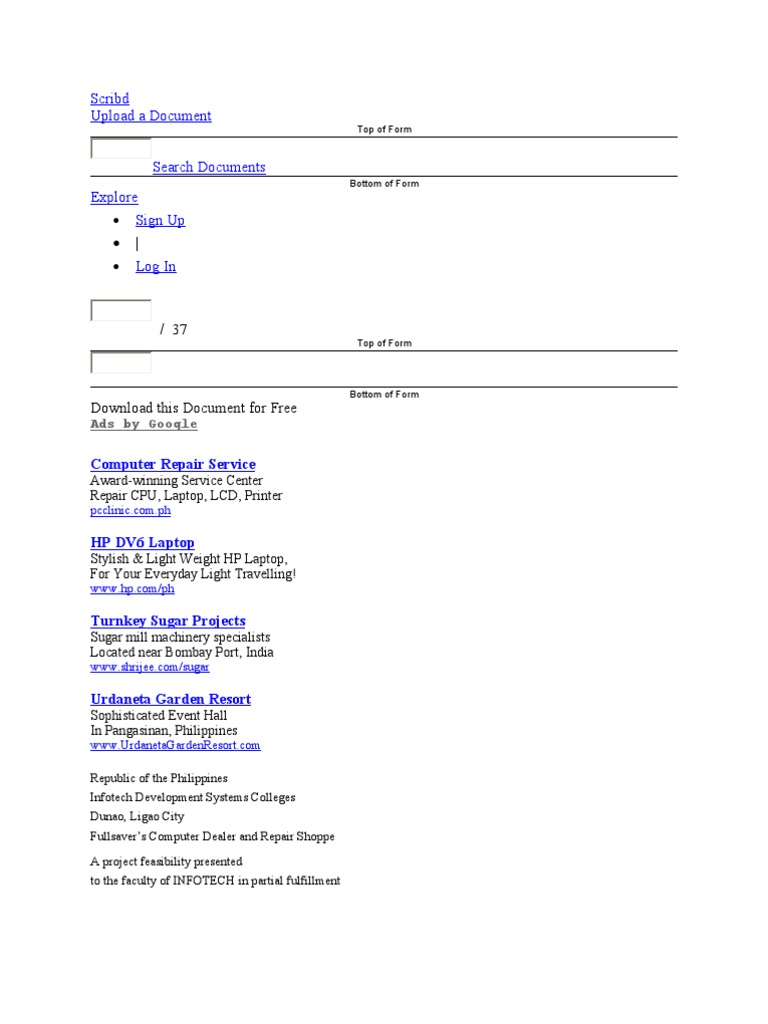 Scribd Upload A Document: Computer Repair Service | PDF | Scribd | Laptop