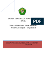 FORM MAHASISWA BARU RKML