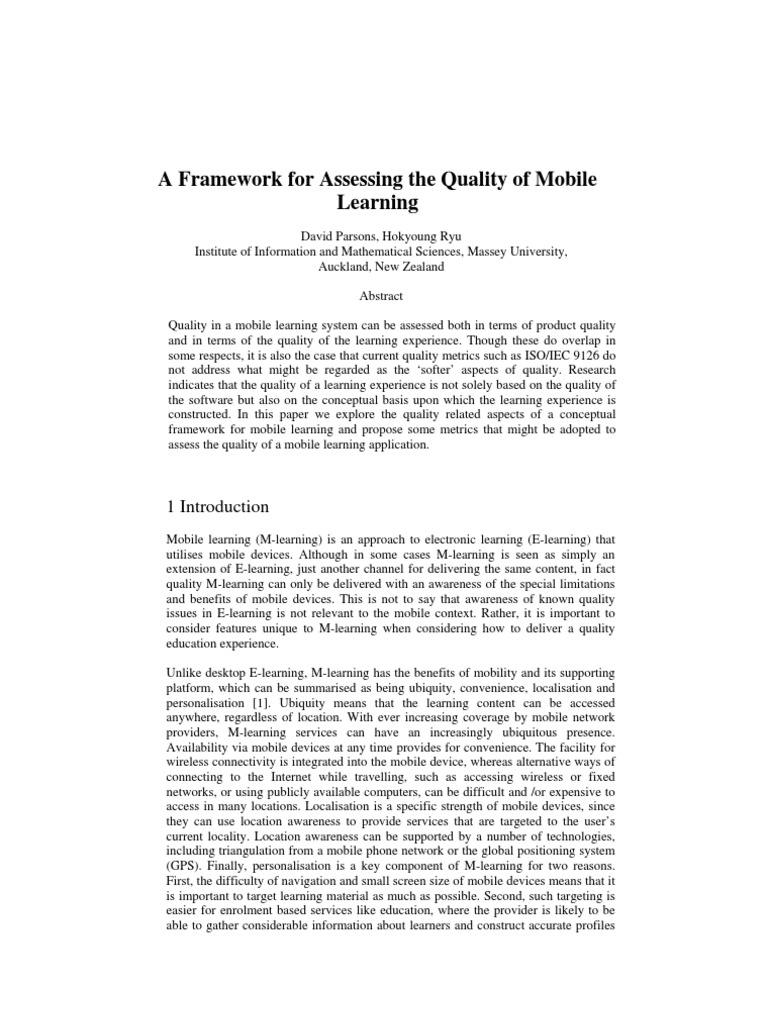 M Learning | PDF