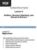 CEH Lesson 4 - Snipping, Session Hijacking, and DoS