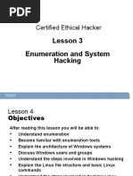 CEH Lesson 3 - Enumeration and System Hacking