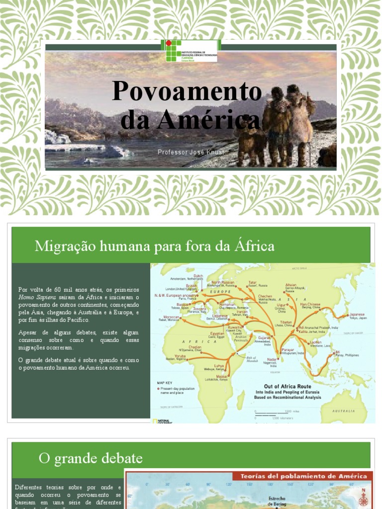 Teorias do Povoamento da América | PDF | Américas | Humano