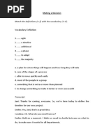 Match The Definitions (A-F) With The Vocabulary (1-6)