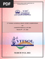 3rd Vitsol Natioal Moot Court Competition On Constitution Law Finall