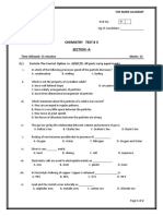 Chemistry Test # 3 Section - A: The Mark Academy