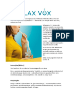 LAX VOX - Instruções - Exercícios