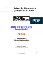 Lista AFO Marcel 2020 CESPE