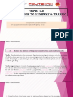 TOPIC 1 DCC3113 JUN2020 - Introduction To Highway and Traffic