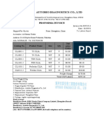 Autobio Diagnostics Co., LTD: Proforma Invoice