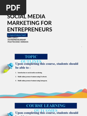 Chapter 4 - Social Media Marketing For Entrepreneurs  PDF 