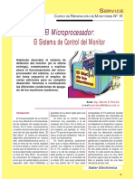 Curso de reparación de monitores Nº 15. El Microprocesador. El Sistema de control del Monitor