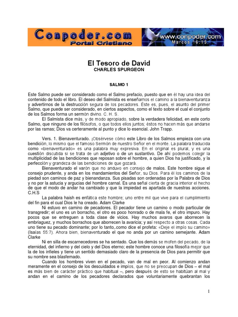 Charles Spurgeon El Tesoro De David Pdf