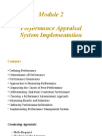 Performance Appraisal System Implementation