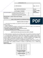 Avaliação Formal N2 - Gestão de Pessoas - 20211