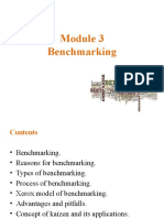 Benchmarking Module for Continuous Improvement