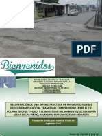 RECUPERACIÓN DE UNA INFRAESTRUCTURA DE PAVIMENTO FLEXIBLE DEFICITARIA APLICADO AL TRAMO VIAL COMPRENDIDO ENTRE EL C.C. COLINAS (SECTOR TIPURO) Y EL MINISTERIO DEL AMBIENTE (SECTOR SANTA ELENA DE LAS PIÑAS), MUNICIPIO MATURIN-ESTADO MONAGAS