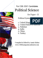 PS (Paper - II) Comparitive Political System Notes