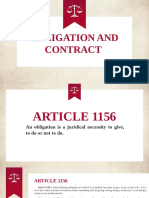 Obligation and Contract