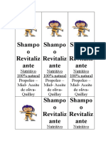 Shampoo Revitalizante Nutritivo 100