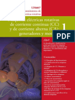 Máquinas Eléctricas Rotativas de Corriente Continua (CC) y de Corriente Alterna (CA) : Generadores y Motores